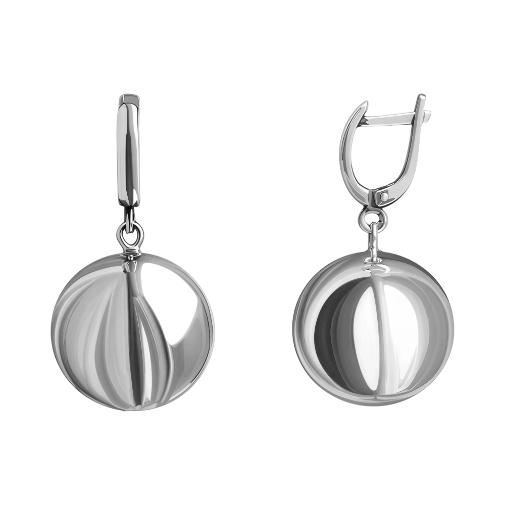 Ювелирное изделие - Серьги из серебра в магазине Best-Gold 153347