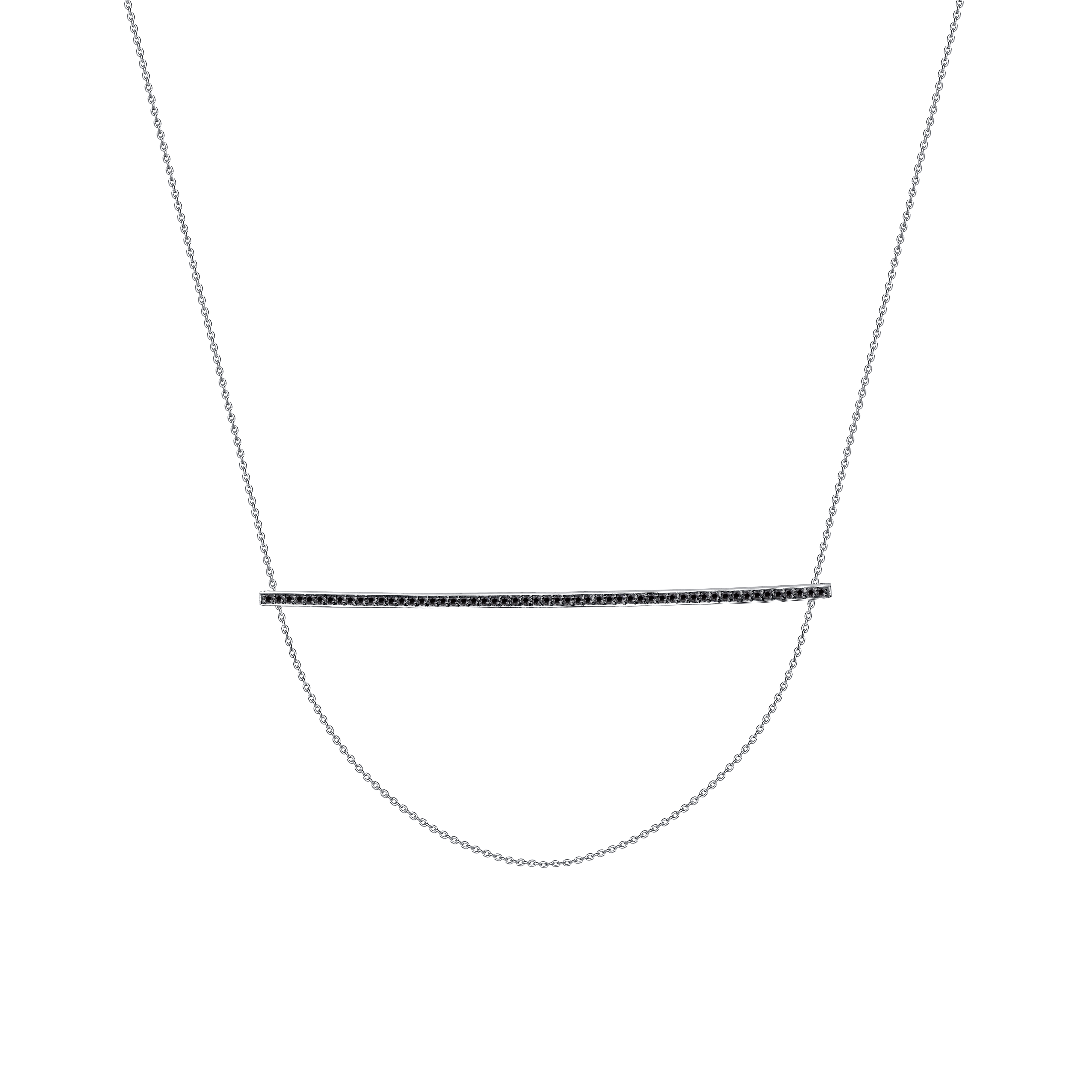 Ювелирное изделие - Колье из белого золота с бриллиантами в магазине Best-Gold 047071