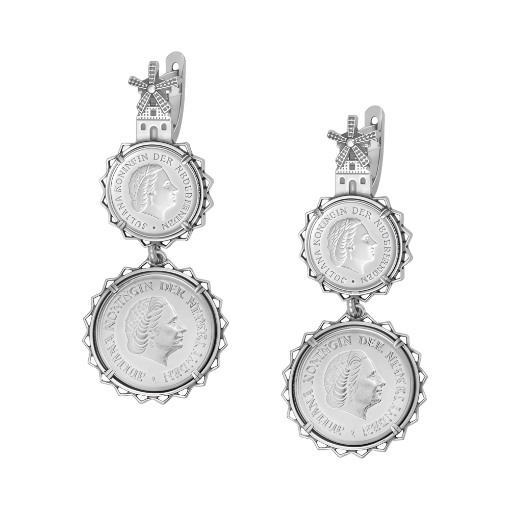 Ювелирное изделие - Серьги из серебра в магазине Best-Gold 153316