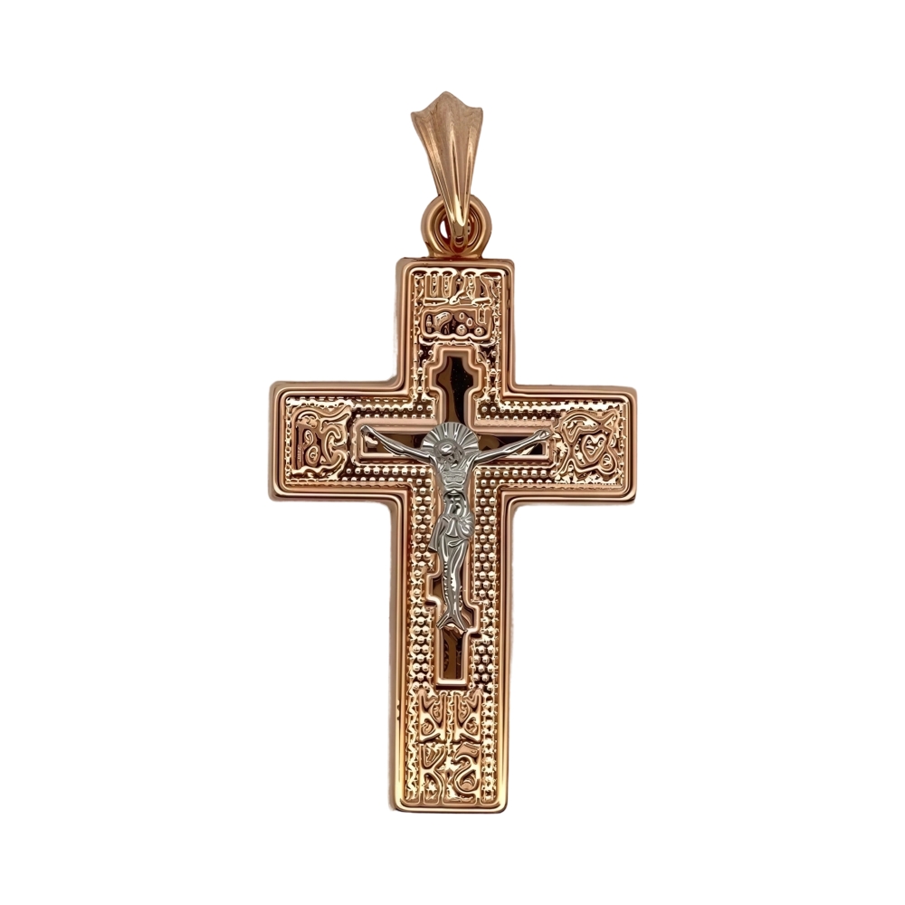Ювелирное изделие - Крест из красного золота в магазине Best-Gold 155902