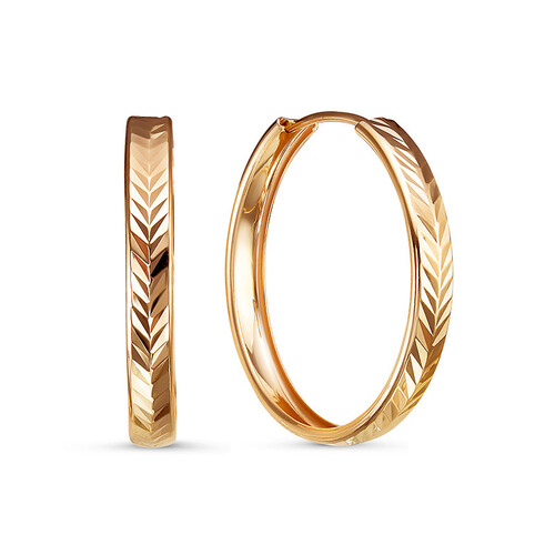 Серьги из красного золота