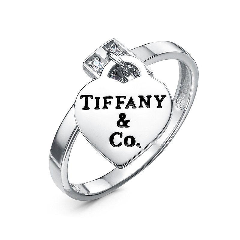 Кольцо из серебра с фианитами