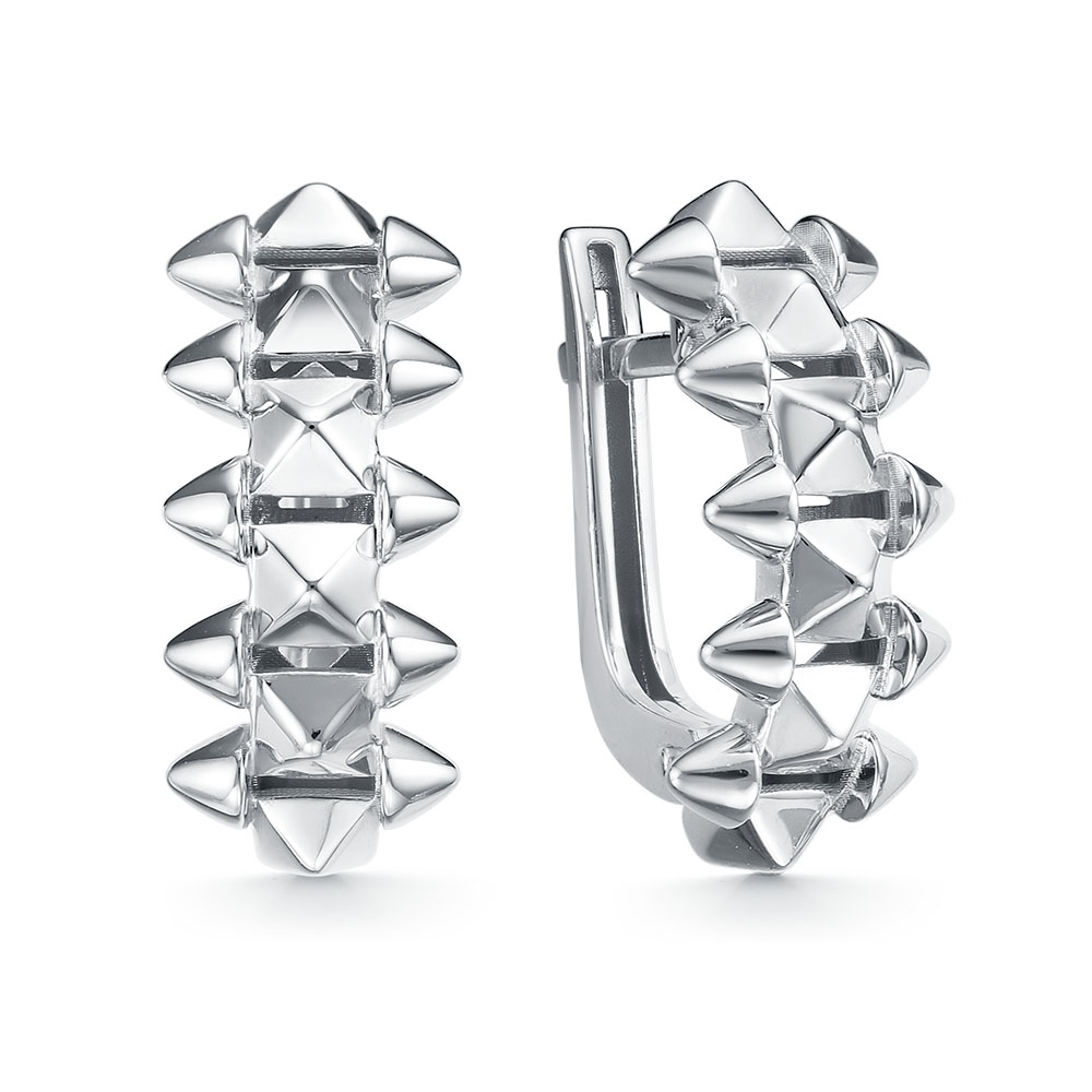 Серьги из белого золота