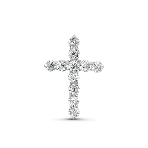 Ювелирное изделие - Крест из серебра с фианитами в магазине Best-Gold 025210