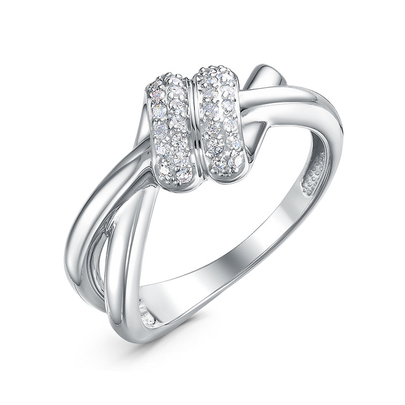 Ювелирное изделие - Кольцо из серебра с фианитами в магазине Best-Gold 146903