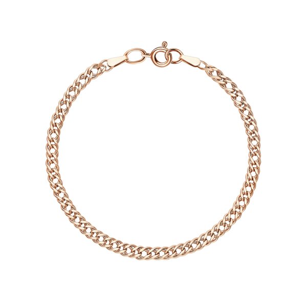 браслет ромб двойной пустотелый