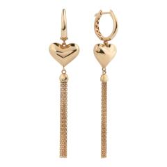 Серьги из красного золота