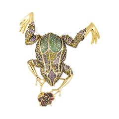 Ювелирное изделие - Подвеска из красного золота с фианитами в магазине Best-Gold 132090