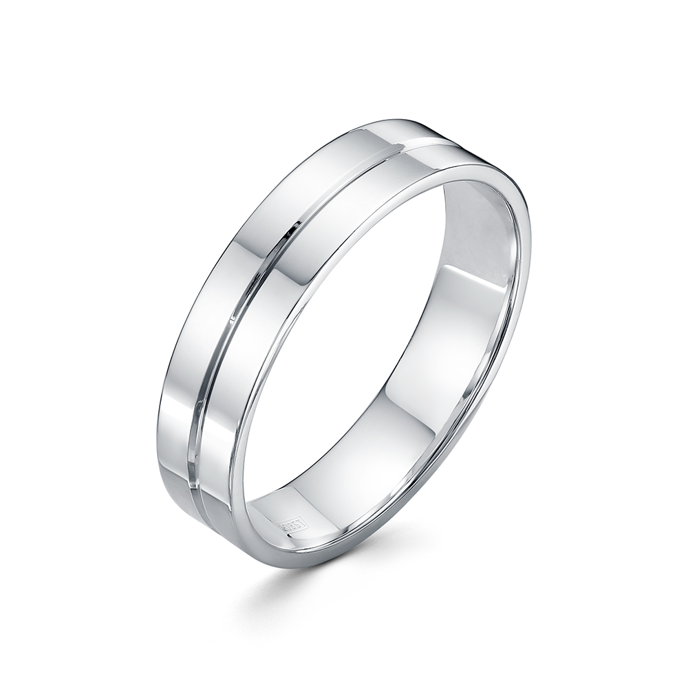 Обручальное кольцо из серебра