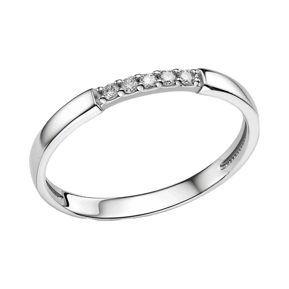 Ювелирное изделие - Кольцо из белого золота с бриллиантами в магазине Best-Gold 156072