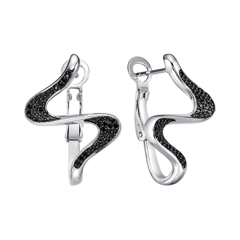 Ювелирное изделие - Серьги из серебра со шпинелью в магазине Best-Gold 156045