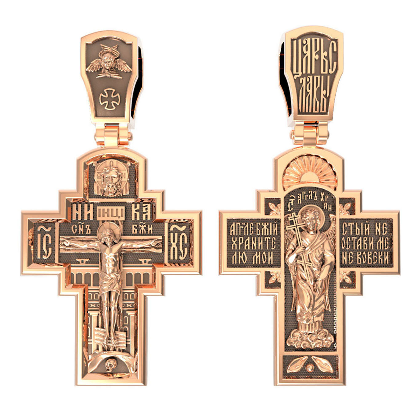 Ювелирное изделие - Крест из красного золота в магазине Best-Gold 155028