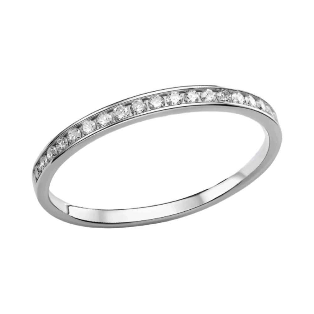 Ювелирное изделие - Кольцо из белого золота с бриллиантами в магазине Best-Gold 156068