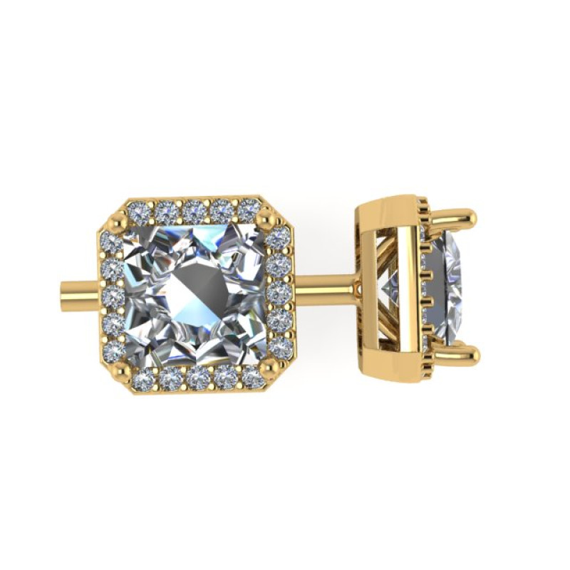 Ювелирное изделие - Серьги  из красного золота с бриллиантами в магазине Best-Gold 158219