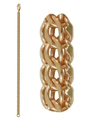 Браслет из красного золота плетение гарибальди