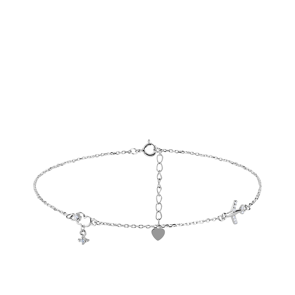 Ювелирное изделие - Браслет из серебра с фианитами в магазине Best-Gold 079887