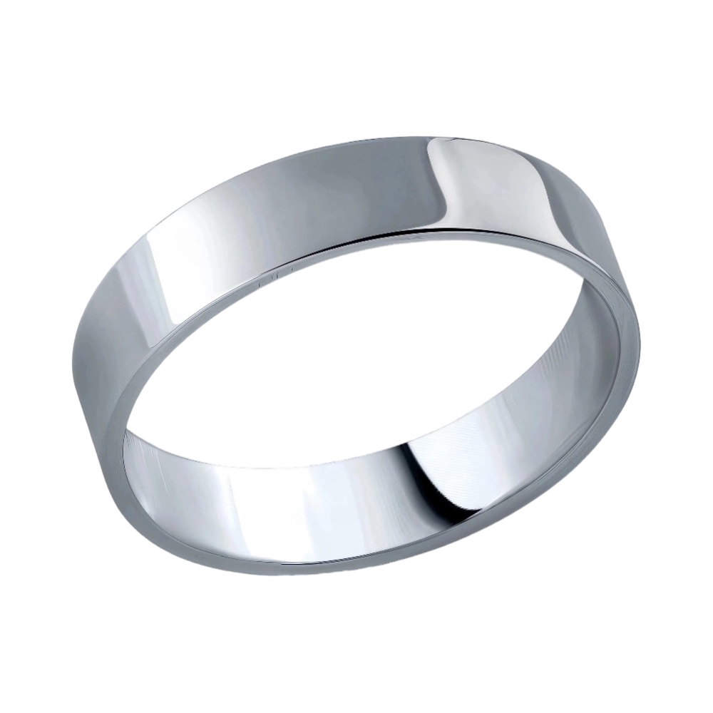 Ювелирное изделие - Обручальное кольцо из белого золота в магазине Best-Gold 155058