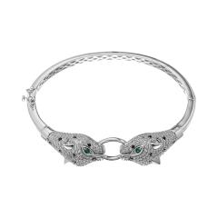 Браслет из серебра с цирконами