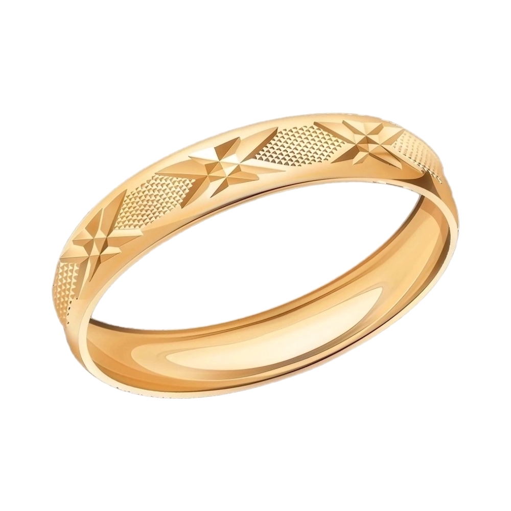 Ювелирное изделие - Обручальное кольцо из красного золота в магазине Best-Gold 097961