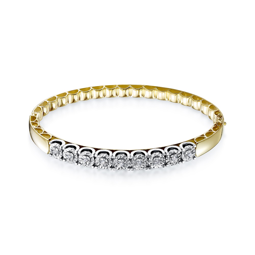 Ювелирное изделие - Браслет из желтого золота с бриллиантами в магазине Best-Gold 149370