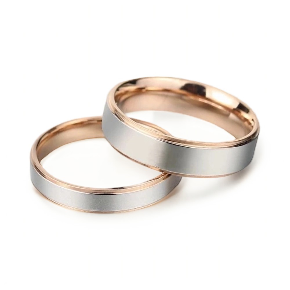 Ювелирное изделие - Обручальное кольцо из комбинированного золота в магазине Best-Gold 000553