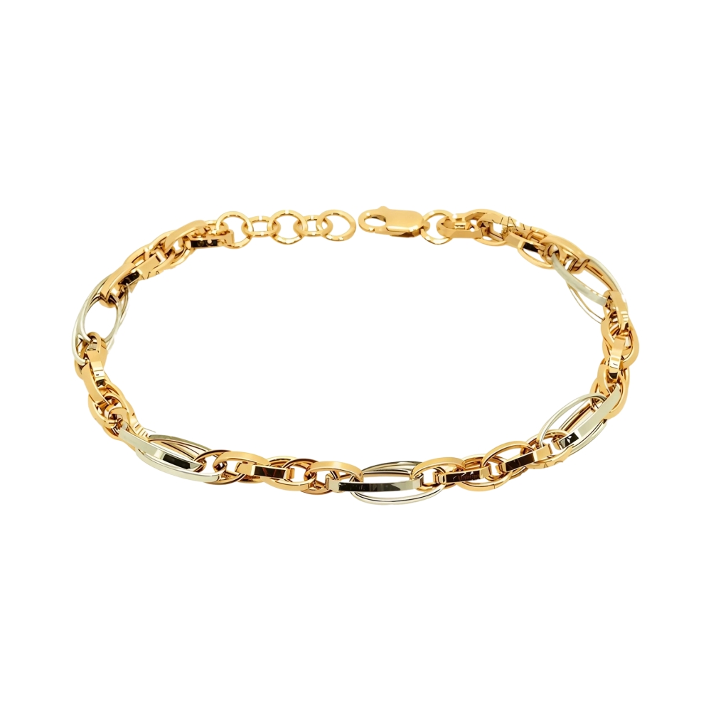 Ювелирное изделие - Браслет из комбинированного золота в магазине Best-Gold 123258