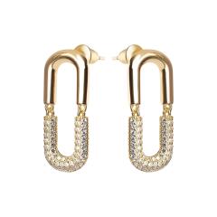 Ювелирное изделие - Серьги из серебра с фианитами в магазине Best-Gold 120964