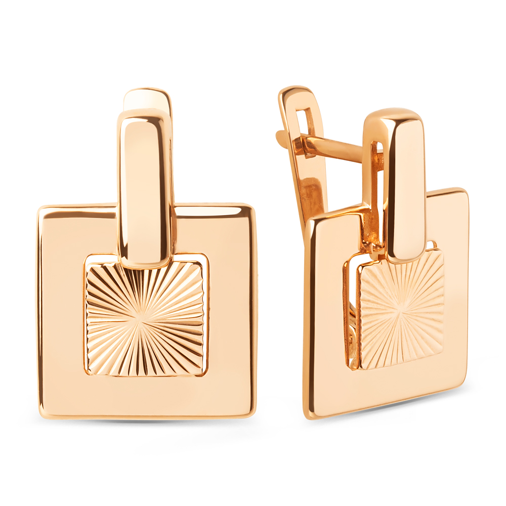 Ювелирное изделие - Серьги из красного золота в магазине Best-Gold 151564