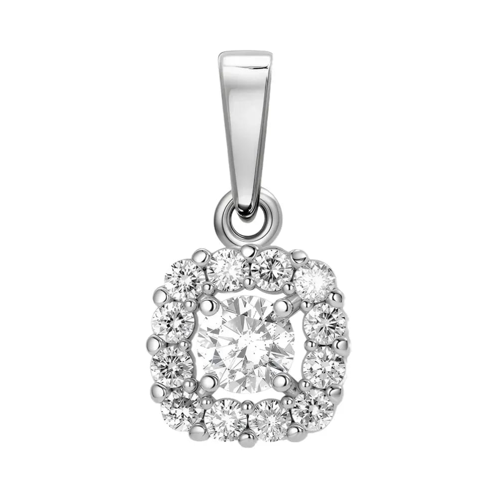 Ювелирное изделие - Подвеска из белого золота с бриллиантами в магазине Best-Gold 157031