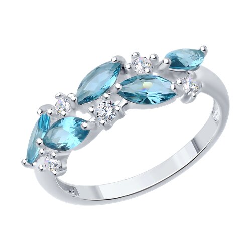 Ювелирное изделие - Кольцо из серебра с фианитами в магазине Best-Gold 152892