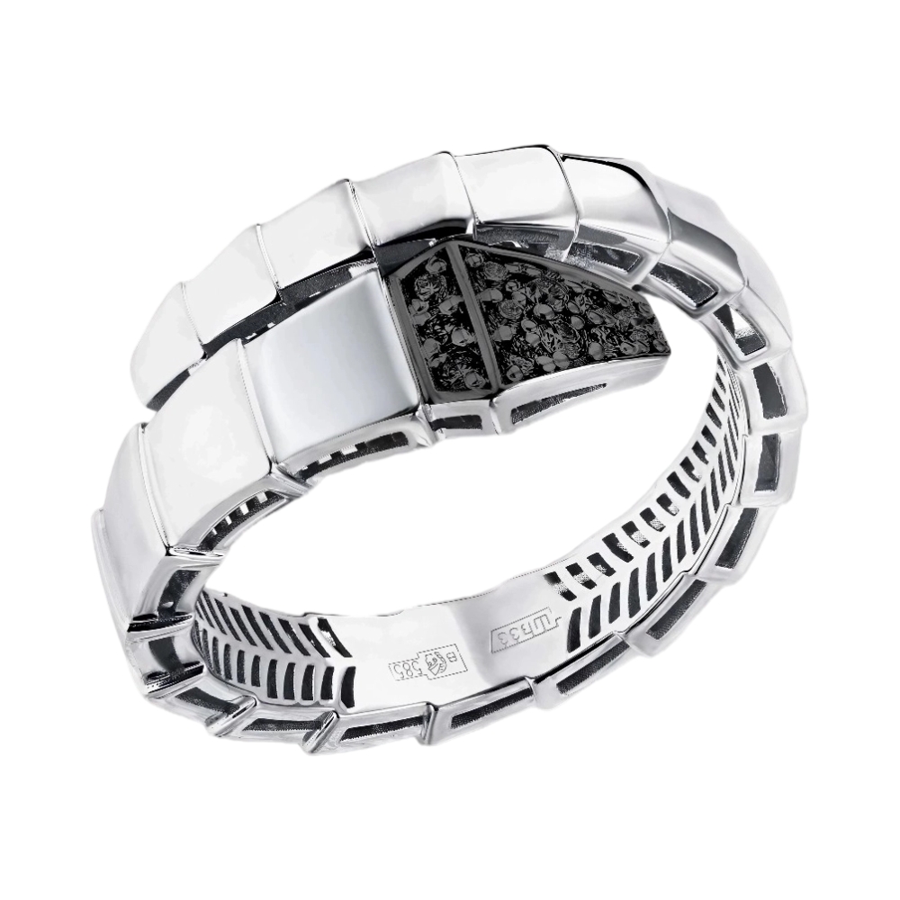 Ювелирное изделие - Кольцо из белого золота с бриллиантами в магазине Best-Gold 149895