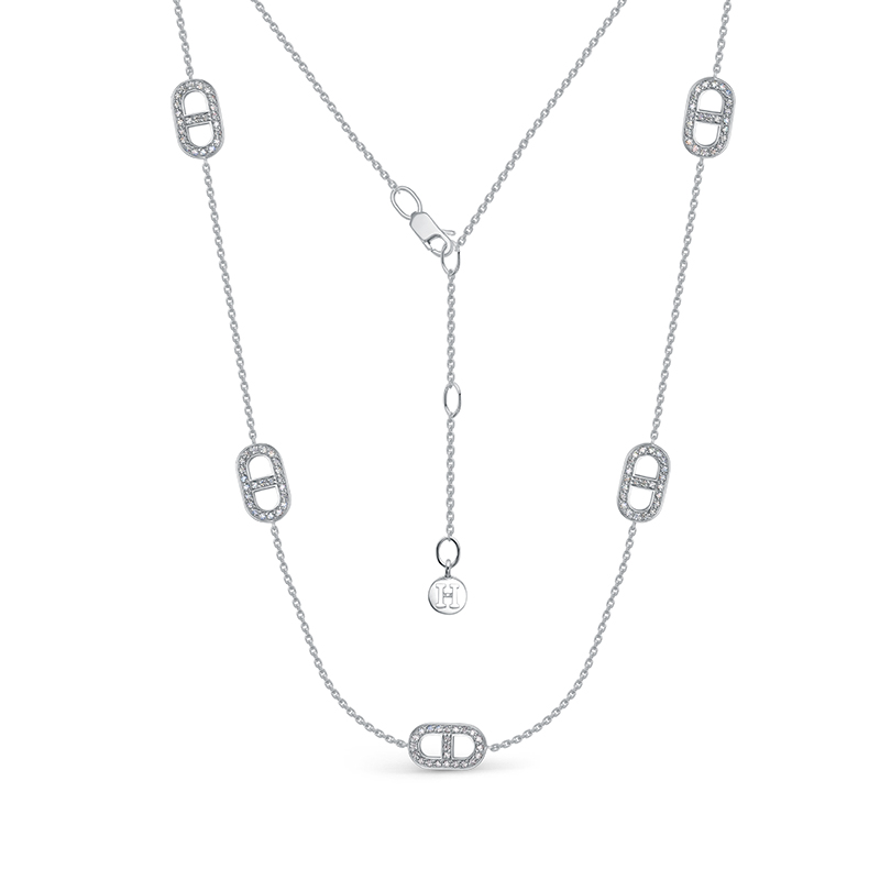 Ювелирное изделие - Колье из серебра с фианитами в магазине Best-Gold 133370