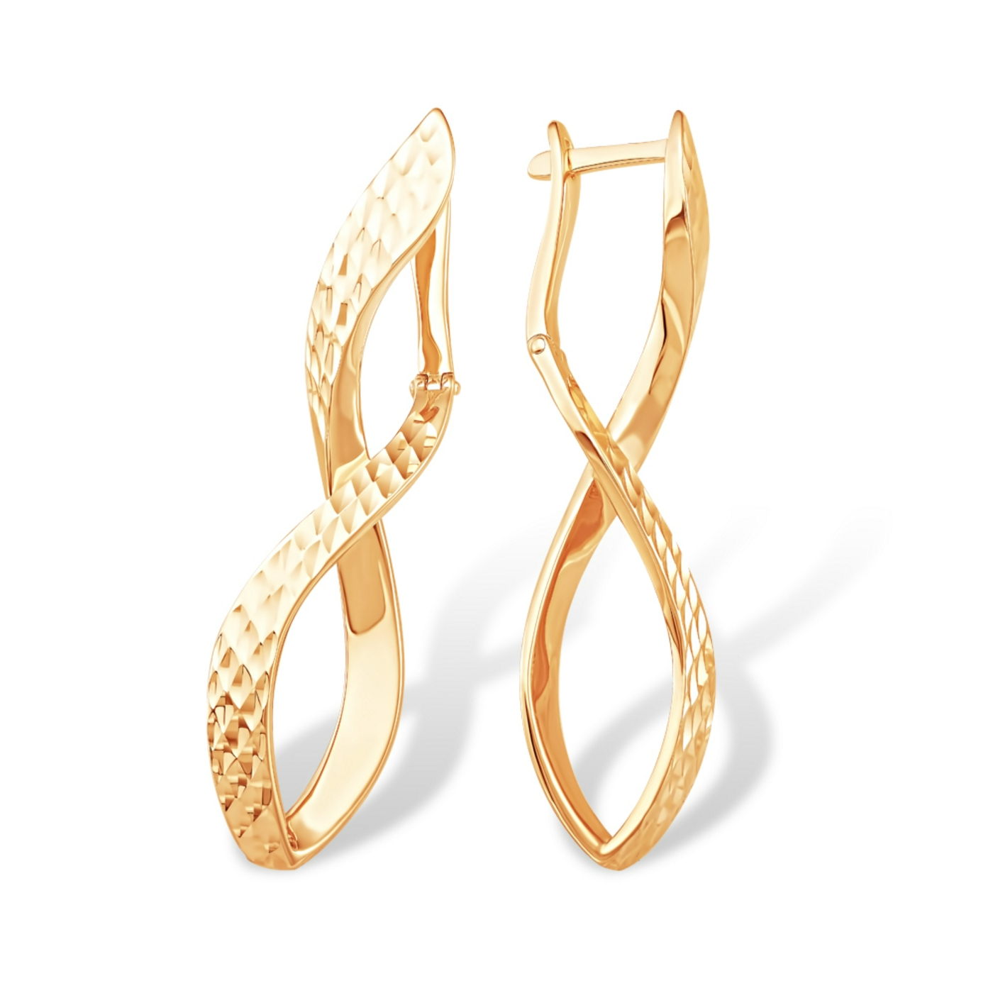 Ювелирное изделие - Серьги из красного золота в магазине Best-Gold 125391